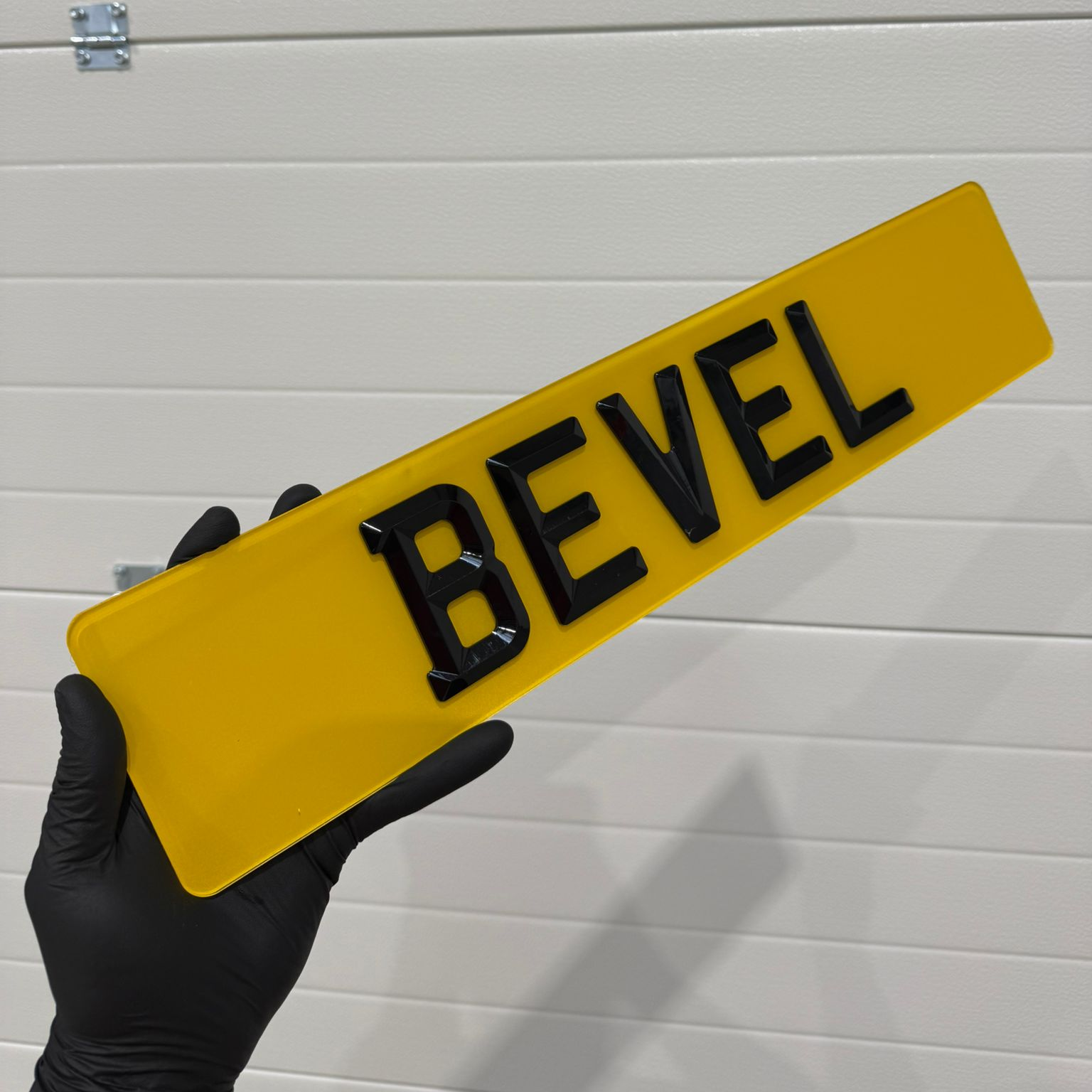 Signature Plates Bevel Style License Plate