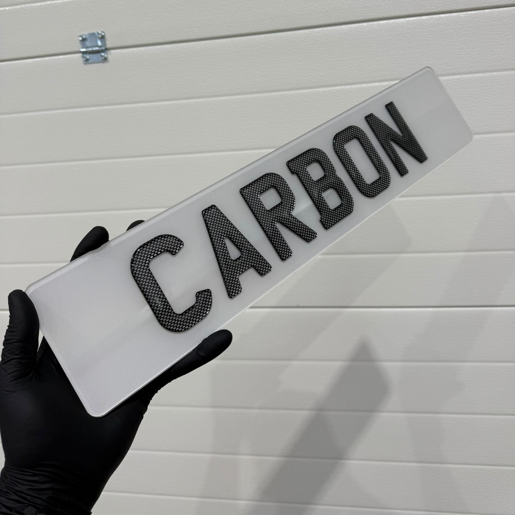 Signature Plates Carbon Style License Plate