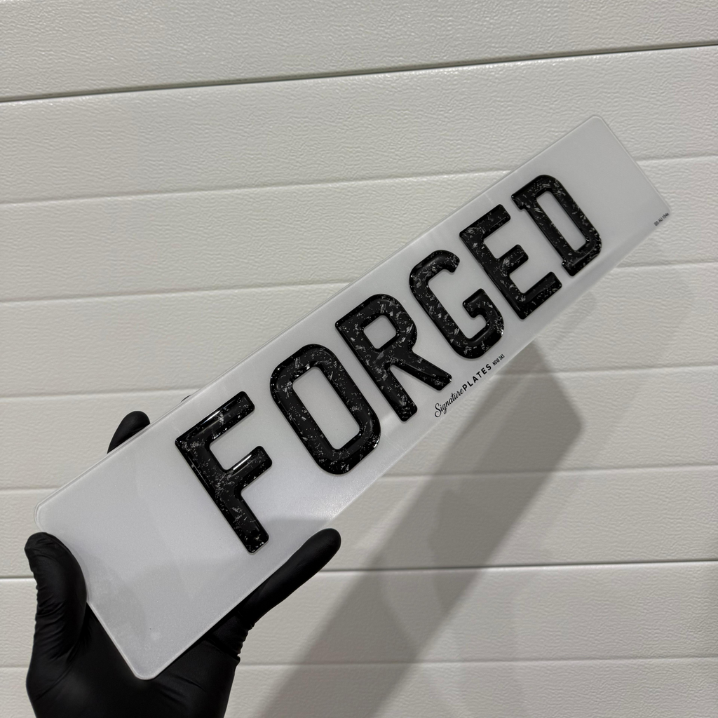 Signature Plates Forged Gel Style License Plate