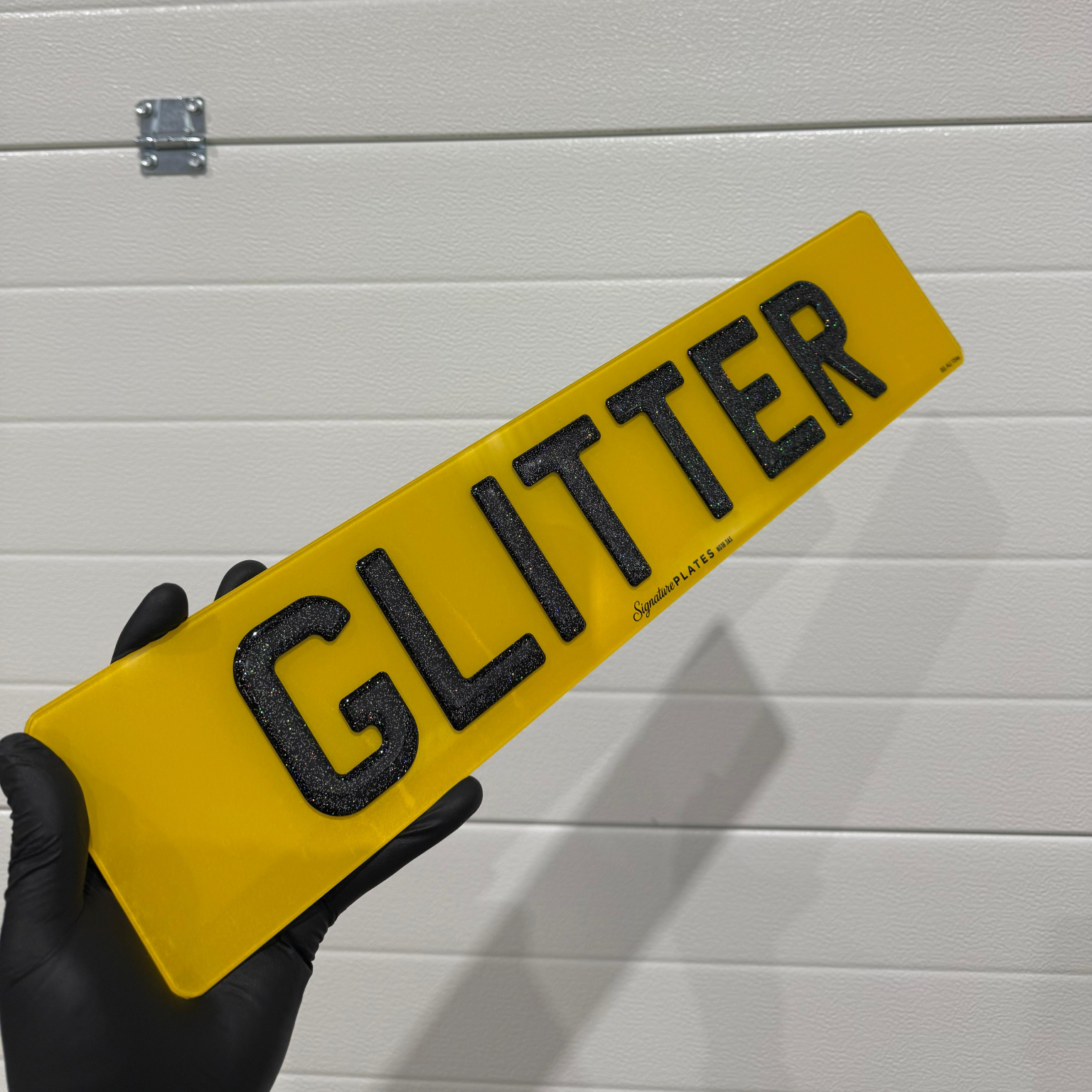 Signature Plates Glitter Gel Style License Plate