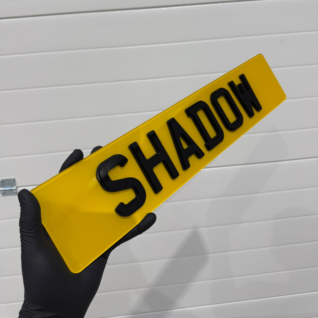 Signature Plates Shadow Style License Plate